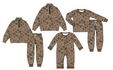 Preorder MOQ 5 pcs Each Style Christmas Elk Camo Kids Matching Clothes