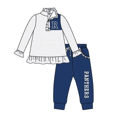MOQ 8 pcs Custom Style RANTHERS Teams Pullover Kids Set