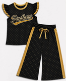 MOQ 5 pcs Custom Style School Team Dots Cute Girls Set
