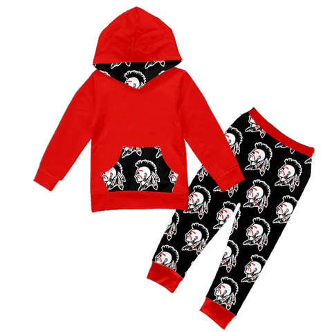 MOQ 8 pcs Custom Style SHAWNEE Hoodie Girl Set