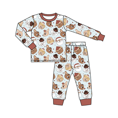 MOQ 3 pcs Custom Style Christmas Cup Kids Pajamas