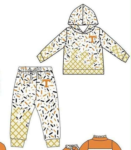 MOQ 5 pcs Custom Style Football Team T Boy Hoodie Shirt Jogger Pants
