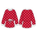 MOQ 5 pcs Custom Style Colorful Dots Cute Girls Skorts Set