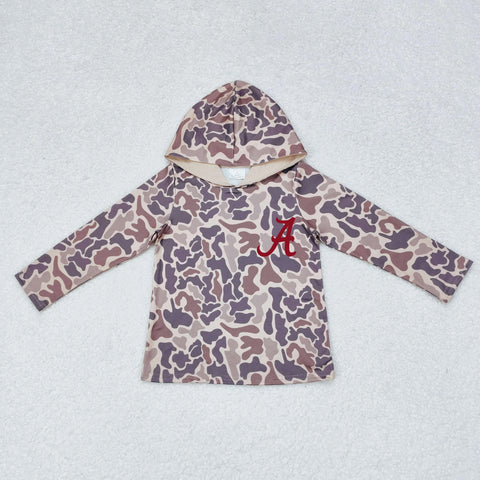 MOQ 5 pcs Custom Style Camo Team A Boy Hoodie Shirt Pullover