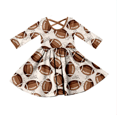 MOQ 8 pcs Custom Style Football Girl Dress