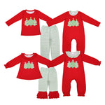 Christmas Trees Kids Sibling Matching Clothes