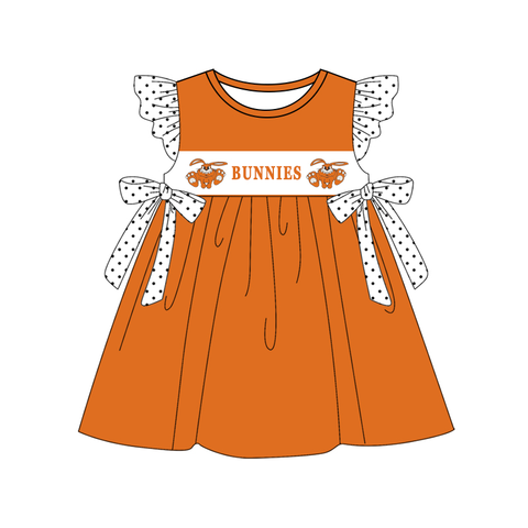 MOQ 8 pcs Custom Style No MOQ BUNNIES Team Girl Dress