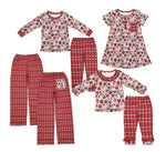 Cartoon Christmas Family Pajamas Sibling Matching Clothes