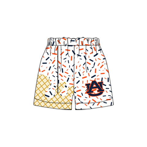 Deadline 08.31 Custom Style No MOQ Ice Cream Drip Team Auburn Boy's Shorts