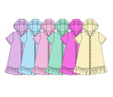 Preorder MOQ 5 pcs Each Style Solid Color Colorful  Summer Swimsuit Coverup Dress