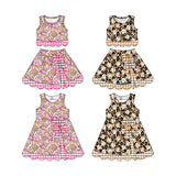 Preorder MOQ 5 pcs Each Style Easter Bunny Yoga Girls Kids Matching Clothes
