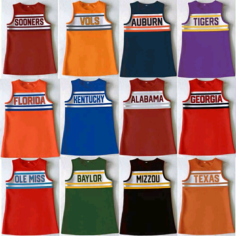 MOQ 5 pcs Custom Style Each Style Team Girl Dress