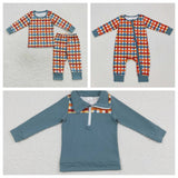 Fall Plaid Boy's Matching Clothes