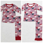 BLP0374/GLP0848 Christmas Rooster Kids Sibiling Matching Clothes