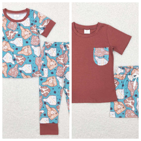 BSPO0238/BSSO0348 Western Cowboy Kids Sibiling Matching Clothes