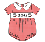 MOQ 8 pcs each style Custom Style GEORGIA Baby Girls Romper