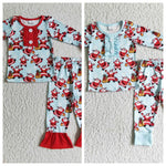 Christmas Santa Pajamas Boy's Girl's Matching Clothes