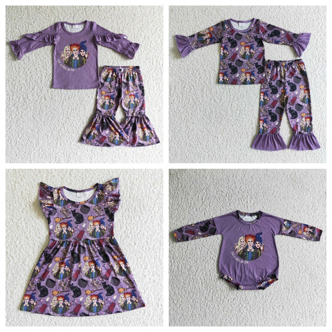 Halloween Purple Girl's Matching Clothes