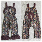 Hunting Brown Deer Camo Girl's Boy's Matching Clothes