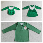 Christmas Santa Green Boy's Girl's Matching Clothes