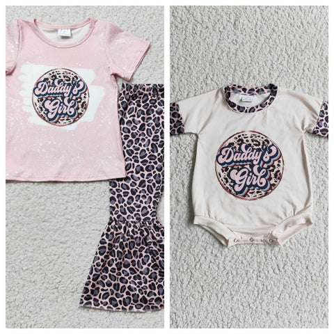 Daddy's Girl Pink Leopard Girl's Matching Clothes