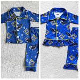 6 A11-19 Express Blue Boy's Girl's Matching Clothes Pajama