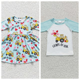 GLD0167 Valentine's Day Loads Of Love Blue Girl's Boy's Matching Clothes