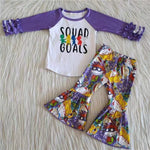 SALE 6 A25-5 New Cartoon Purple Girl's Outfits