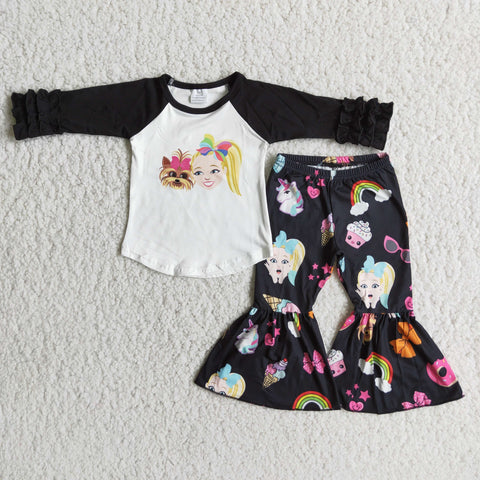 SALE 6 A28-28 Dolls Girl's Black Outfits