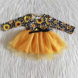 SALE 6 A29-27 Tulle Sunflower Yellow Boutique Dress
