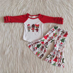 Christmas Girl's Trees Cartoons Red Outfits