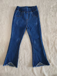 Fashion Blue Jeans Denim Straight-leg Pants