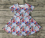 SALE GSD0075 National Day Cartoon Castle mouse Cute Girl's Dress