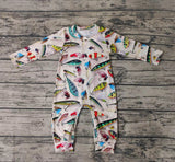 LR0003 New Fish Hook Long Sleeves Boy's Romper