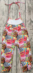 SR0054 VOGUE Know Your Worth Colorful Tongue Suspender Girl's Jumpsuit