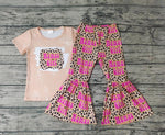 GSPO0078 Mamas Girl Leopard Pink Khaki Girl's Set