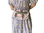 Fashion Cow Pink Flower Fanny pack Bag