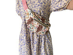 Fashion Cow Pink Flower Fanny pack Bag