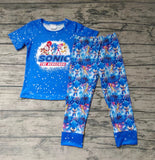 SALE BSPO0015 New Design Cartoon Blue Boy's Set