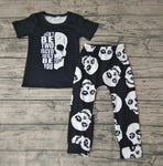 SALE BSPO0016 Halloween Skull Black Boy's Set