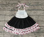Halloween Boutique New Black Bow Girl's Dress