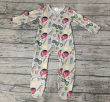 SALE LR0099 New Farm Truck Zipper Sleepers Cute Baby Girl's Boy's Romper