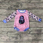 Halloween Long Sleeves Hello Sidney Pink Baby Bubble Girl's Romper