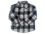 New Children's Plaid Flannel Shirt Black Boy's Girl's Shirt