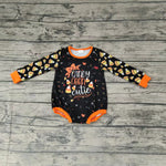 Halloween Candy Corn Cutie Orange Baby Bubble Girl's Romper