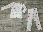 SALE GLP0196 New White Flower Cute Girl's Set Pajamas