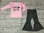 SALE GLP0207 Got's got me Pink Black Star Girl's Set