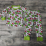 Christmas Leopard Red Boy's Set Pajamas