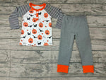 BOO Pumpkin Bat Stripe Orange Boy's Set