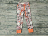 New Halloween Ghost Star Orange Casual Trousers Pants